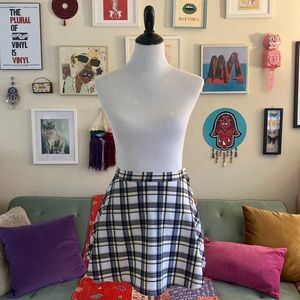 American Apparel plaid half circle skirt